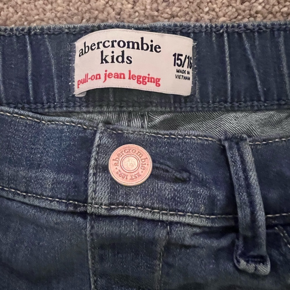 Abercrombie kids girls pull-on jean legging - Picture 3 of 4